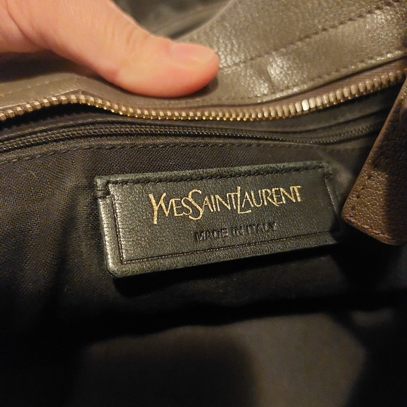YSL 2 way-mini cabas bag in grey - Picture 3 of 17